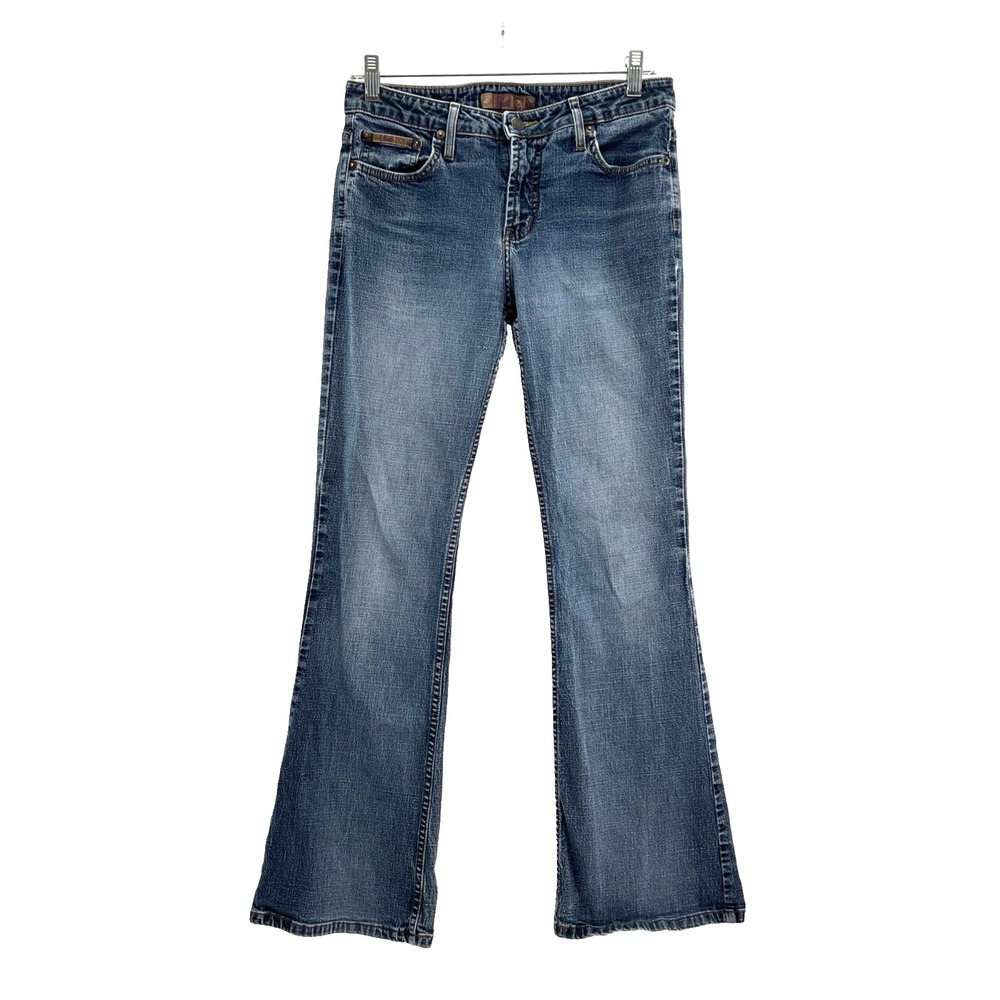 Vintage Y2K LEI Flare Jeans Junior 9 Low MidRise Denim Sz 30" Waist Medium Wash